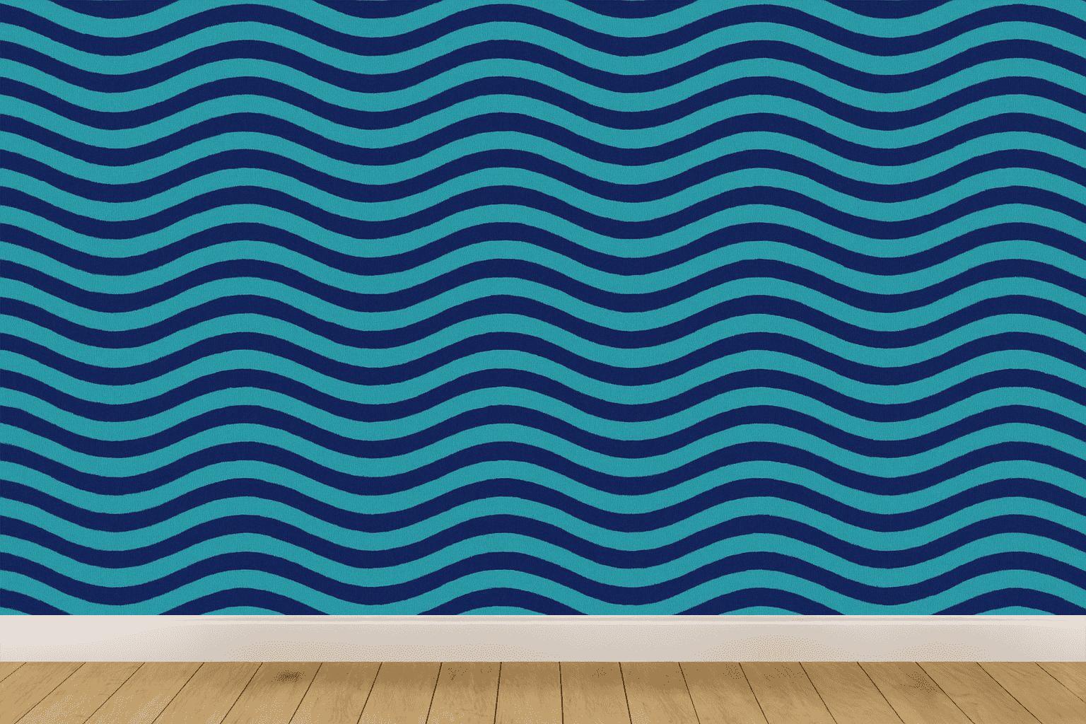 Moire Ribbon Grid wallpapers for interior design