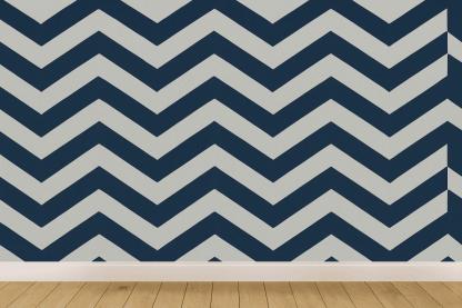 Chevron Offset Chorus designer printed wallpapers