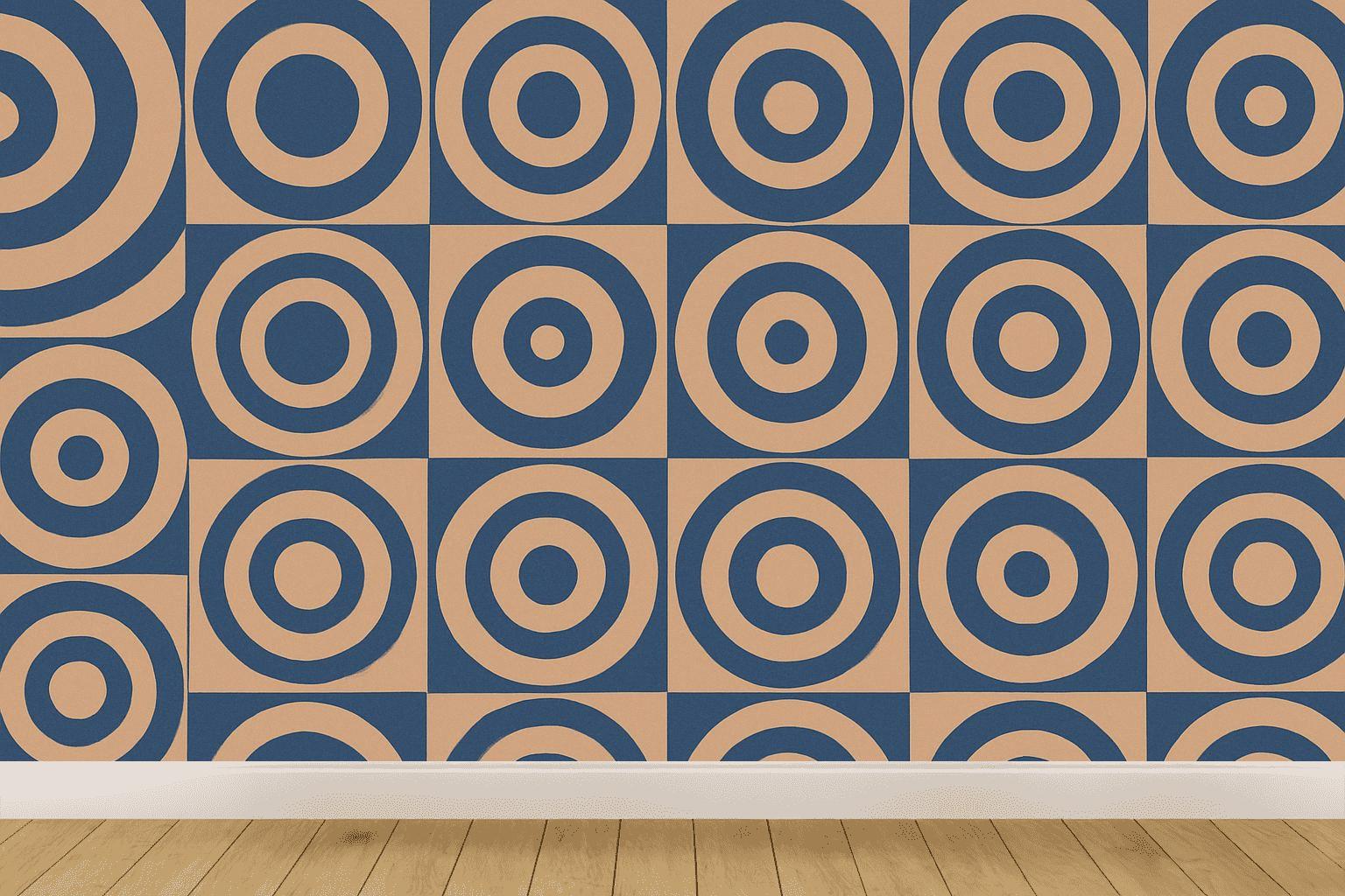 Radial Ring Register wallpapers for interior design