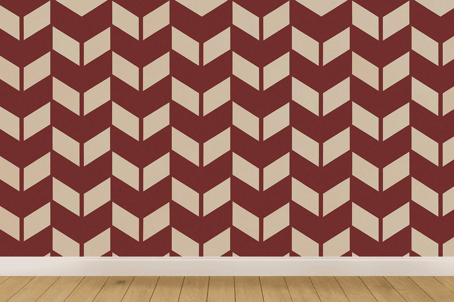 Stacked Rhombus Array personalized wall coverings