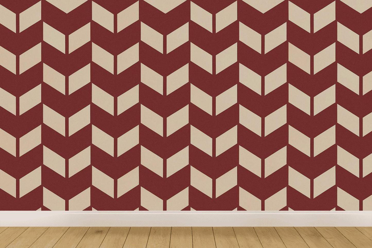 Stacked Rhombus Array personalized wall coverings