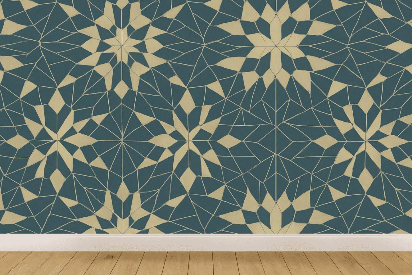 Angular Quilt Mosaic trendy peel wallpapers