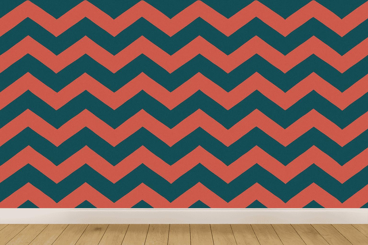 Prismatic Chevron Relay premium wall decorations