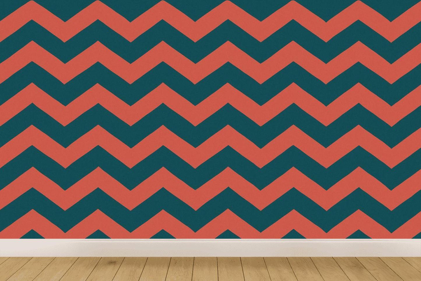 Prismatic Chevron Relay premium wall decorations