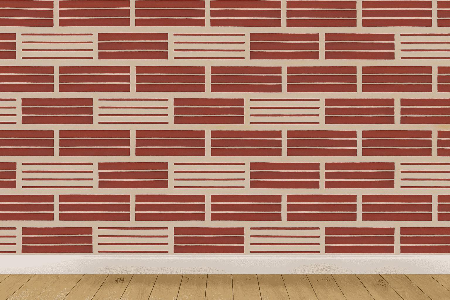 Offset Brick Relay wallpapers for interior design