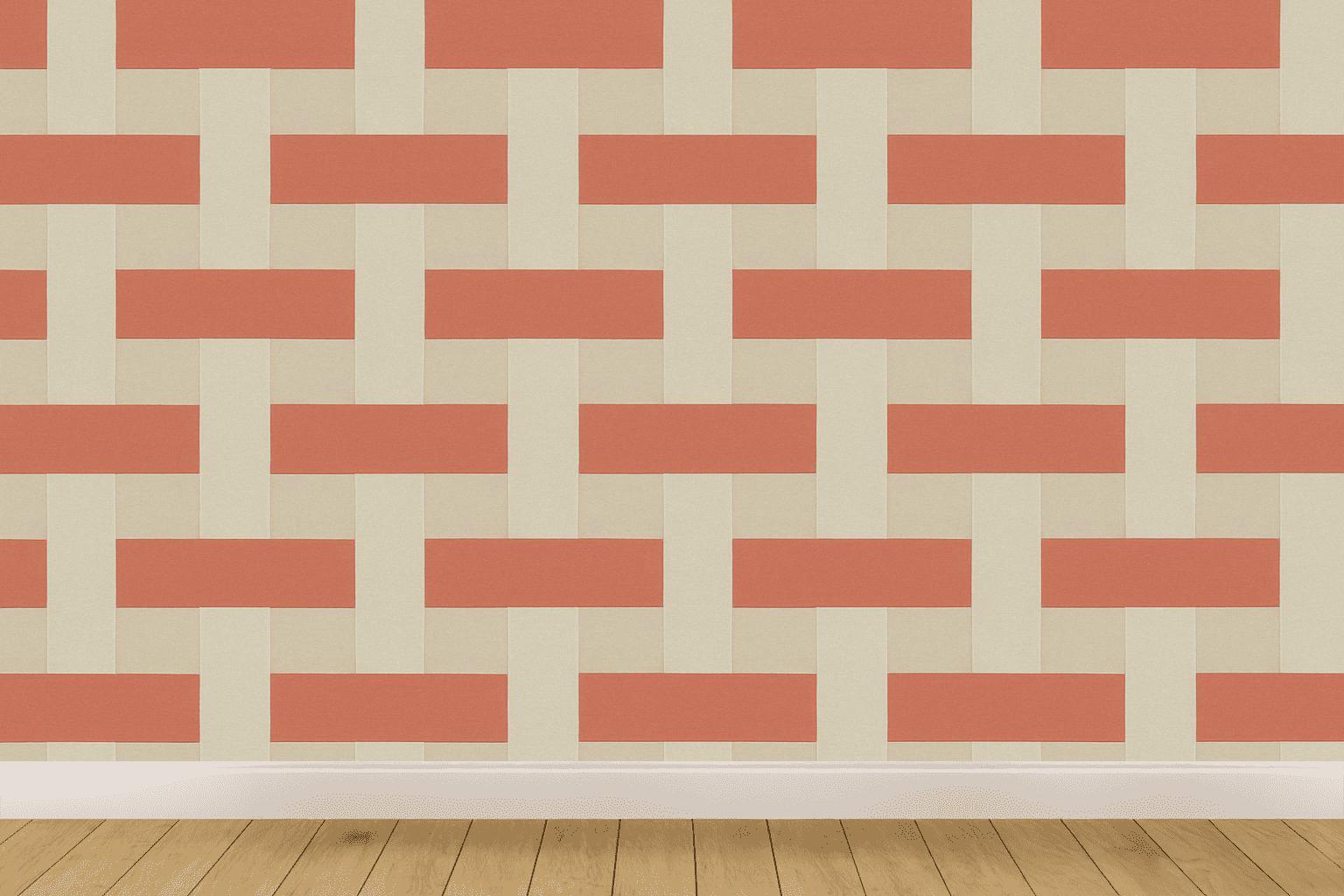 Interwoven Band Lattice designer printed wallpapers