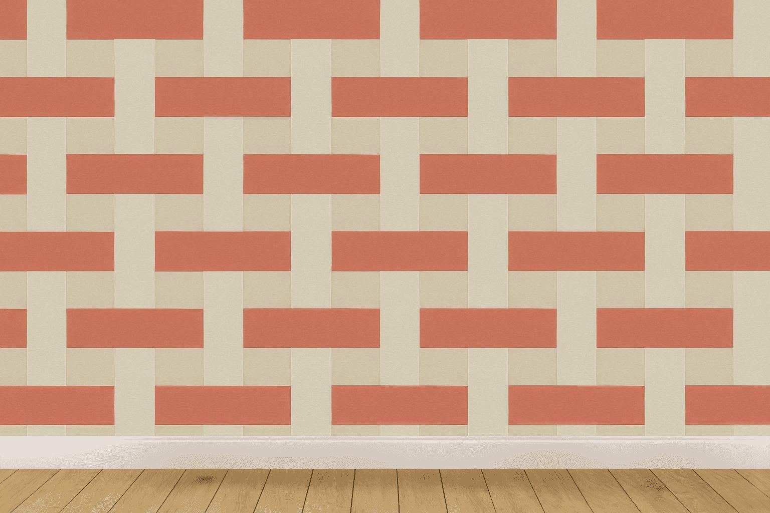 Interwoven Band Lattice designer printed wallpapers