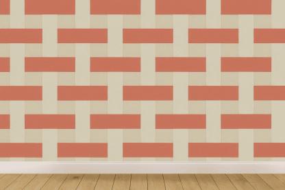 Interwoven Band Lattice designer printed wallpapers