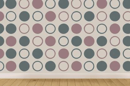 Lunar Phase Step Pattern designer printed wallpapers