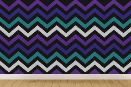 Cosmic Chevron Pulse designer printed wallpapers