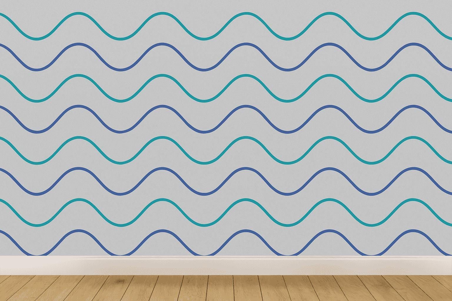 Tidal Orbit Sine Ladder wallpapers for interior design