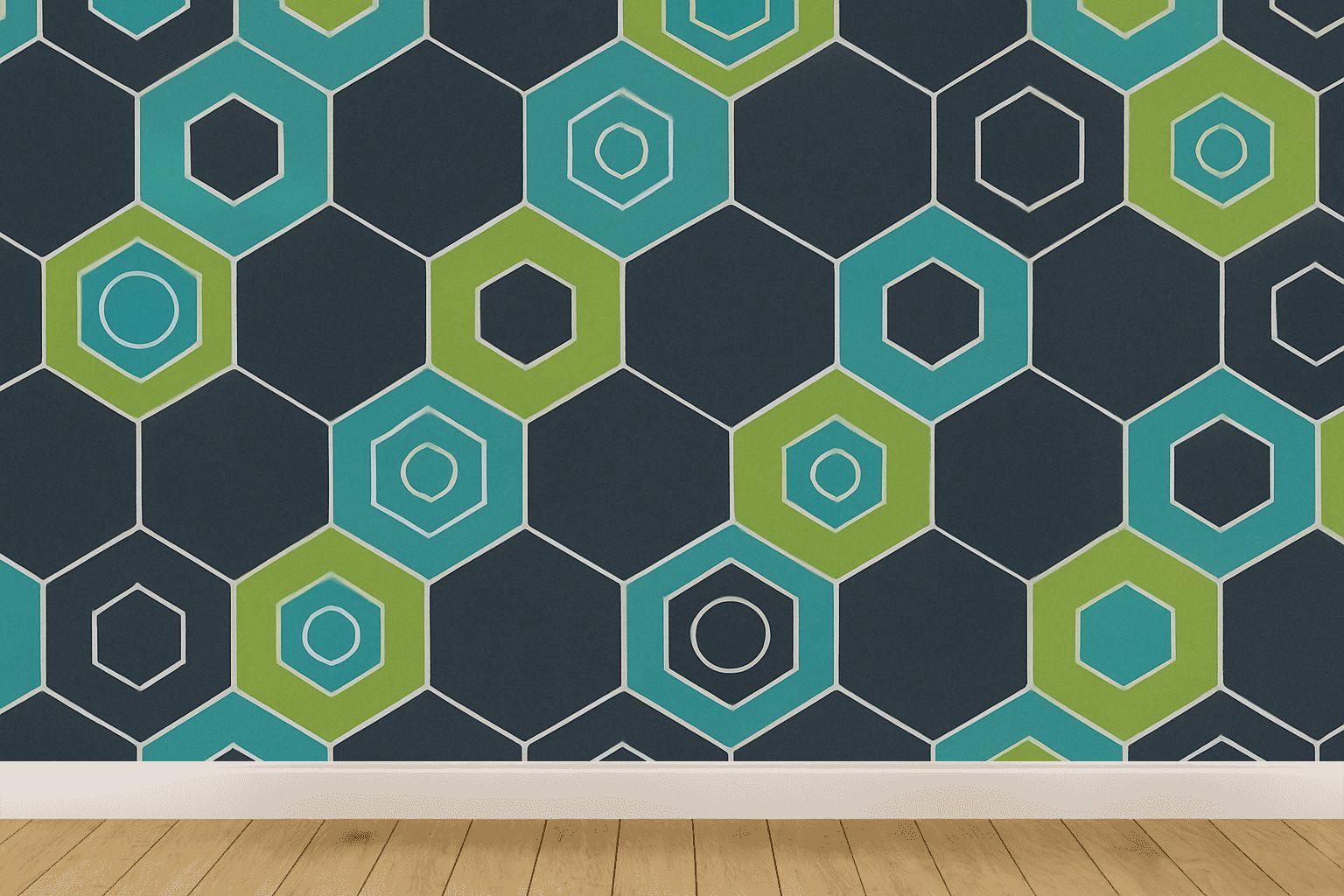 Quantum Hex Pulse trendy peel wallpapers