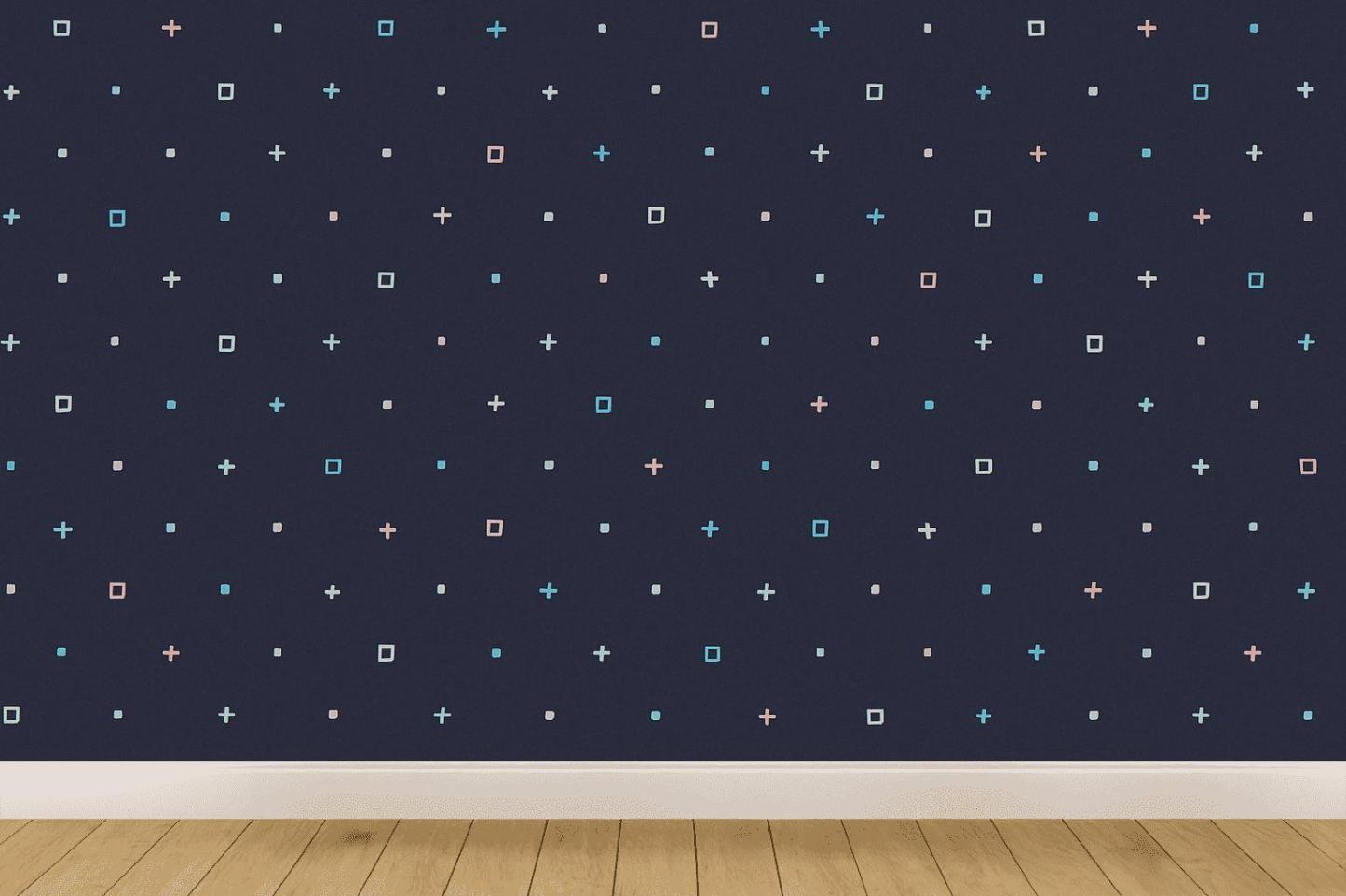 Stellar Byte Scatter personalized wall coverings