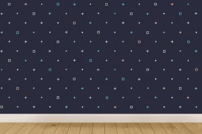 Stellar Byte Scatter personalized wall coverings