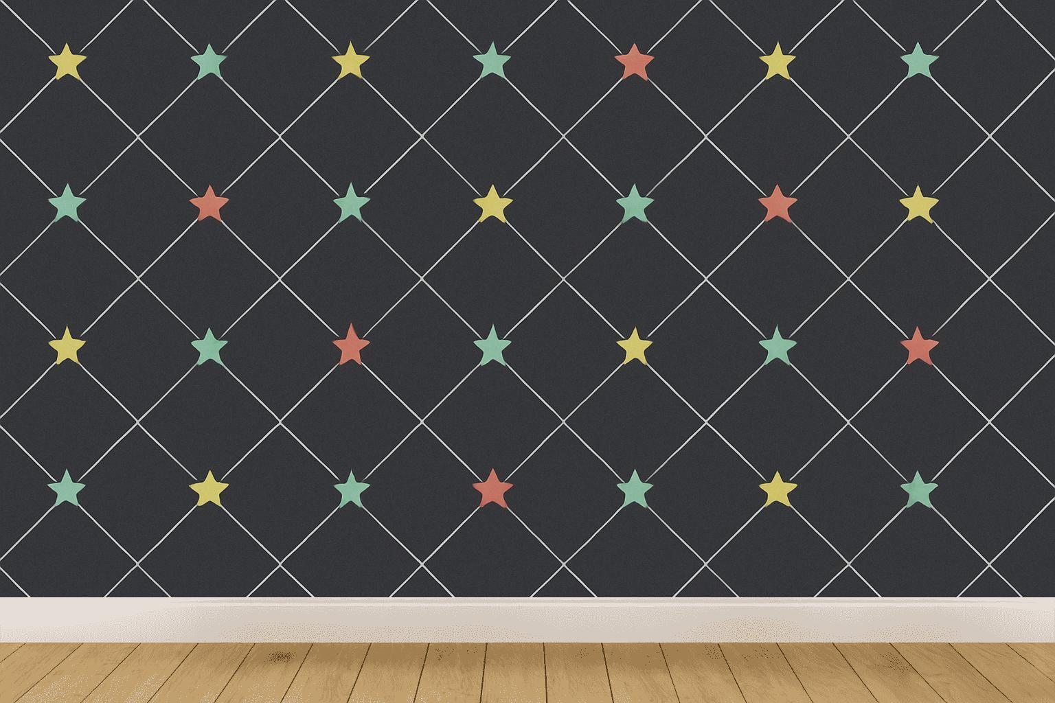 Lattice Star Node Field wallpapers for interior design