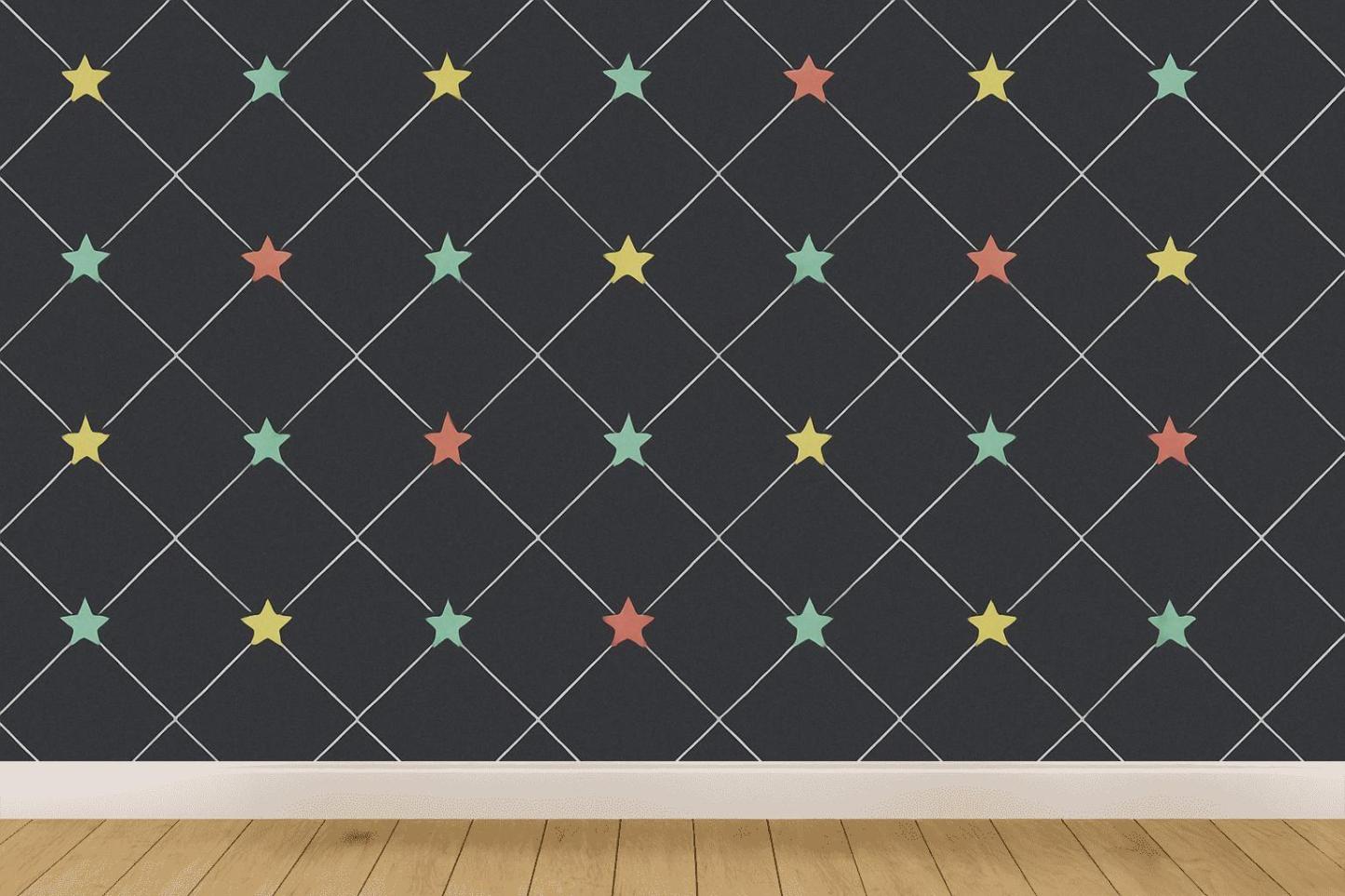 Lattice Star Node Field wallpapers for interior design