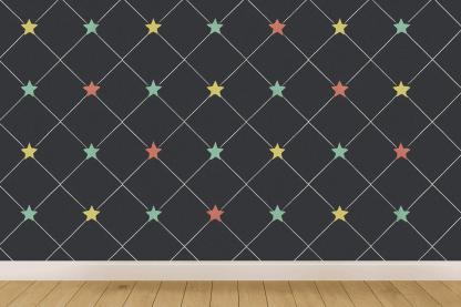 Lattice Star Node Field wallpapers for interior design