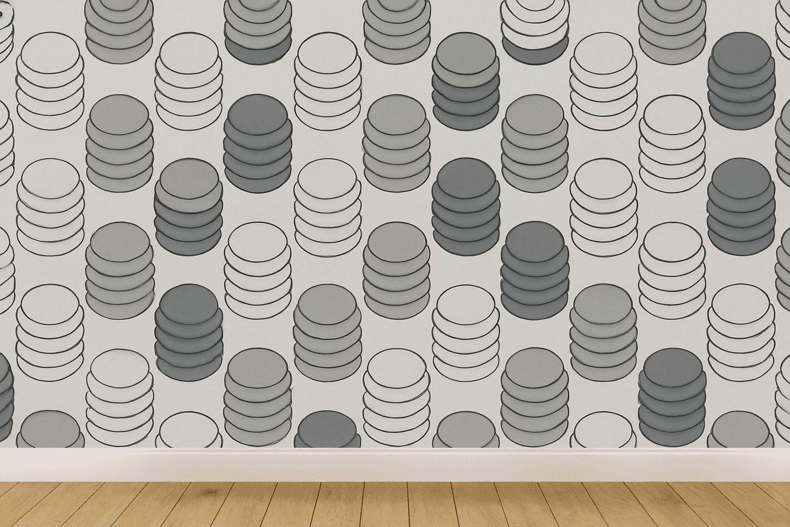 Lunar Ring Ladder designer printed wallpapers