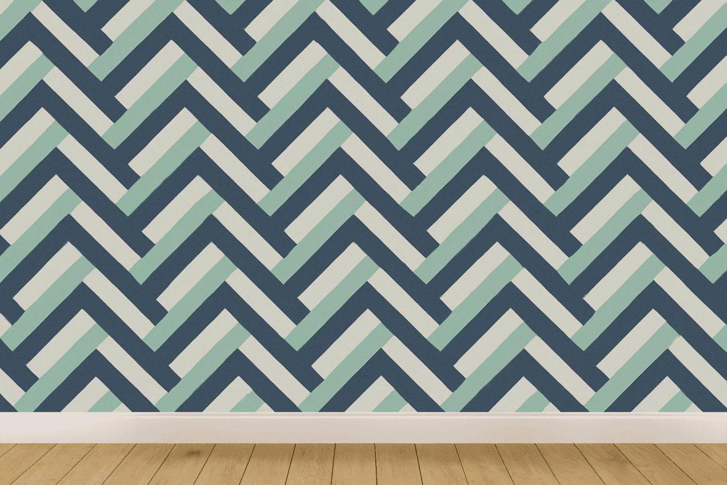 Comet Trail Herringbone custom wallpapers