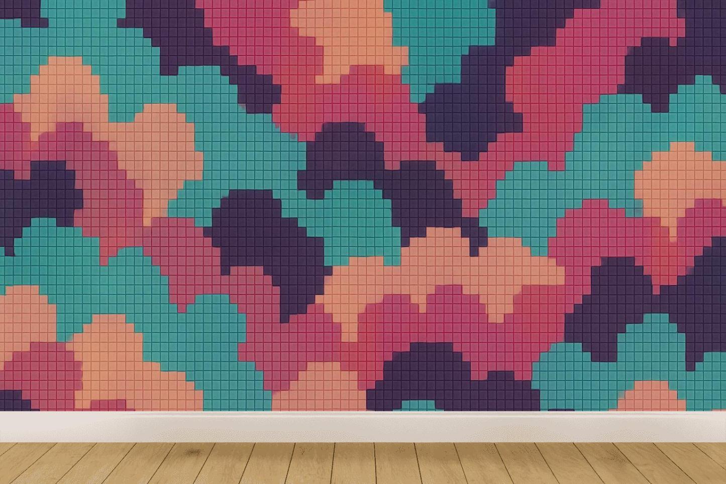 Nebula Pixel Tessellation stylish home wallpapers