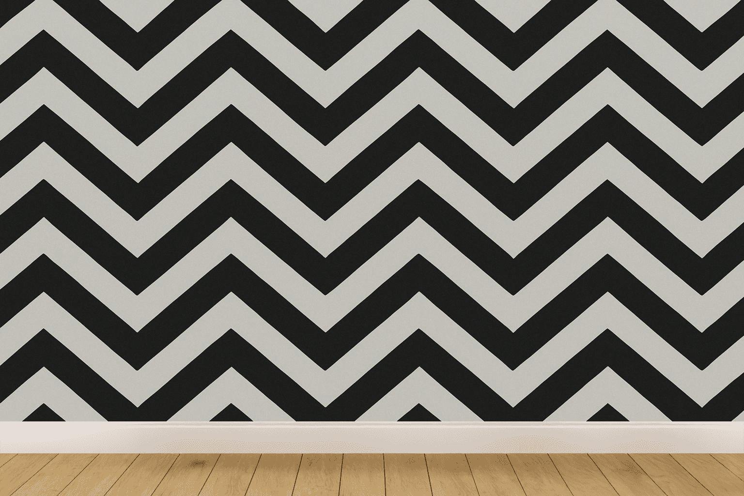 Binary Chevron Pulse personalized wall coverings