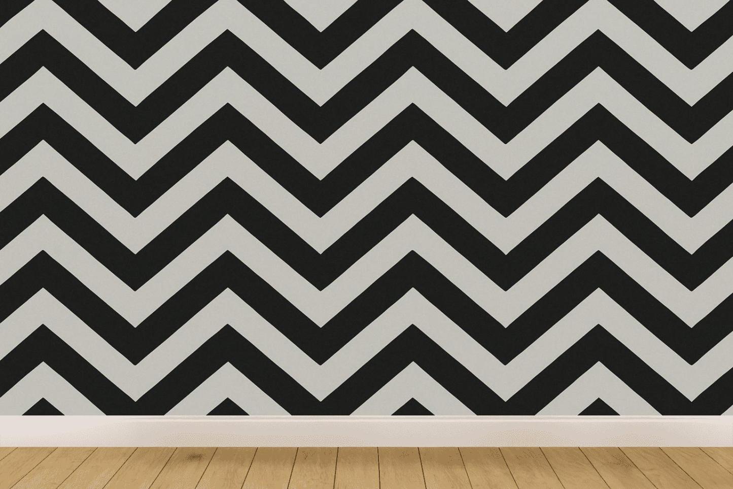 Binary Chevron Pulse personalized wall coverings