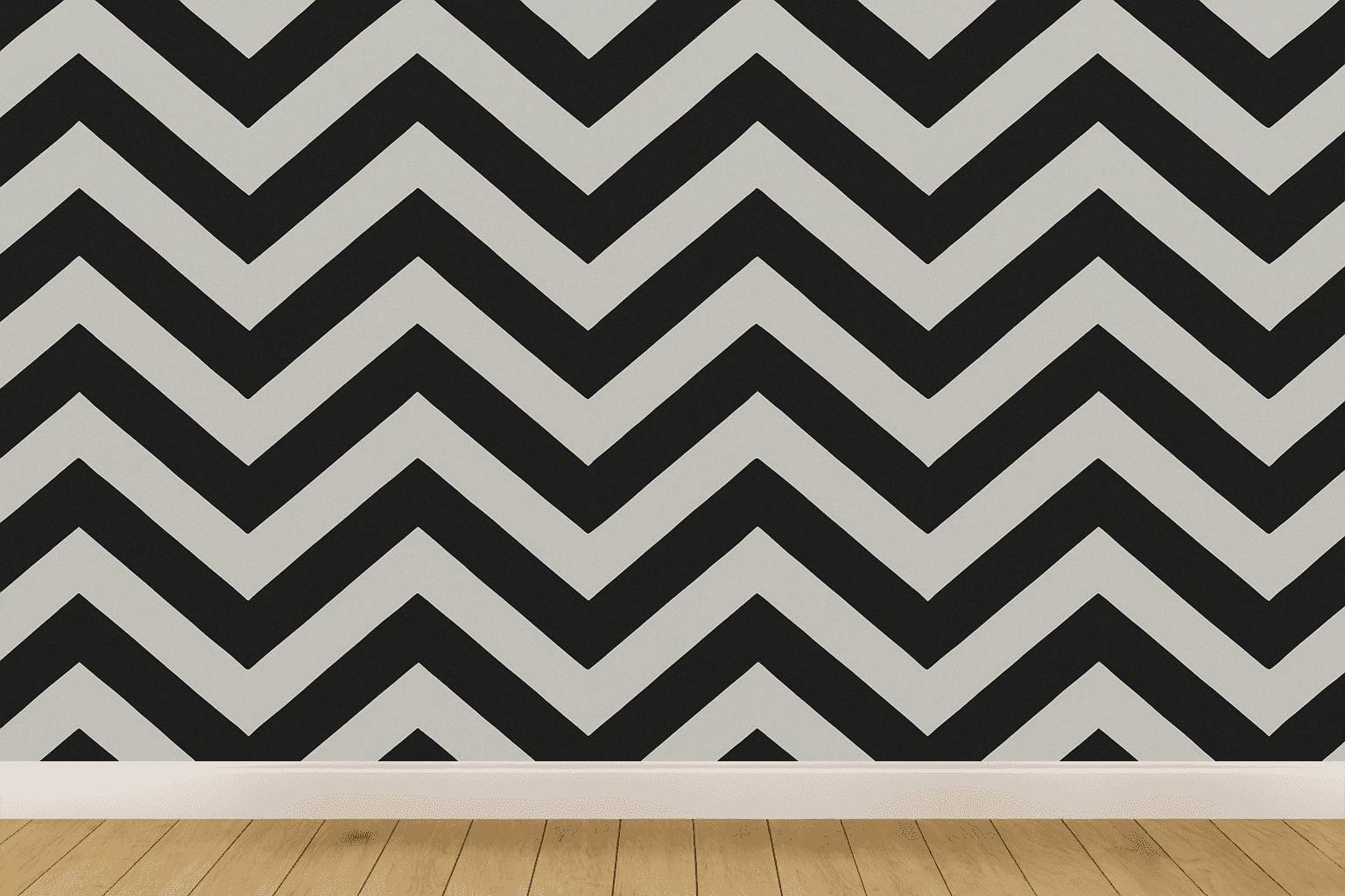 Binary Chevron Pulse personalized wall coverings