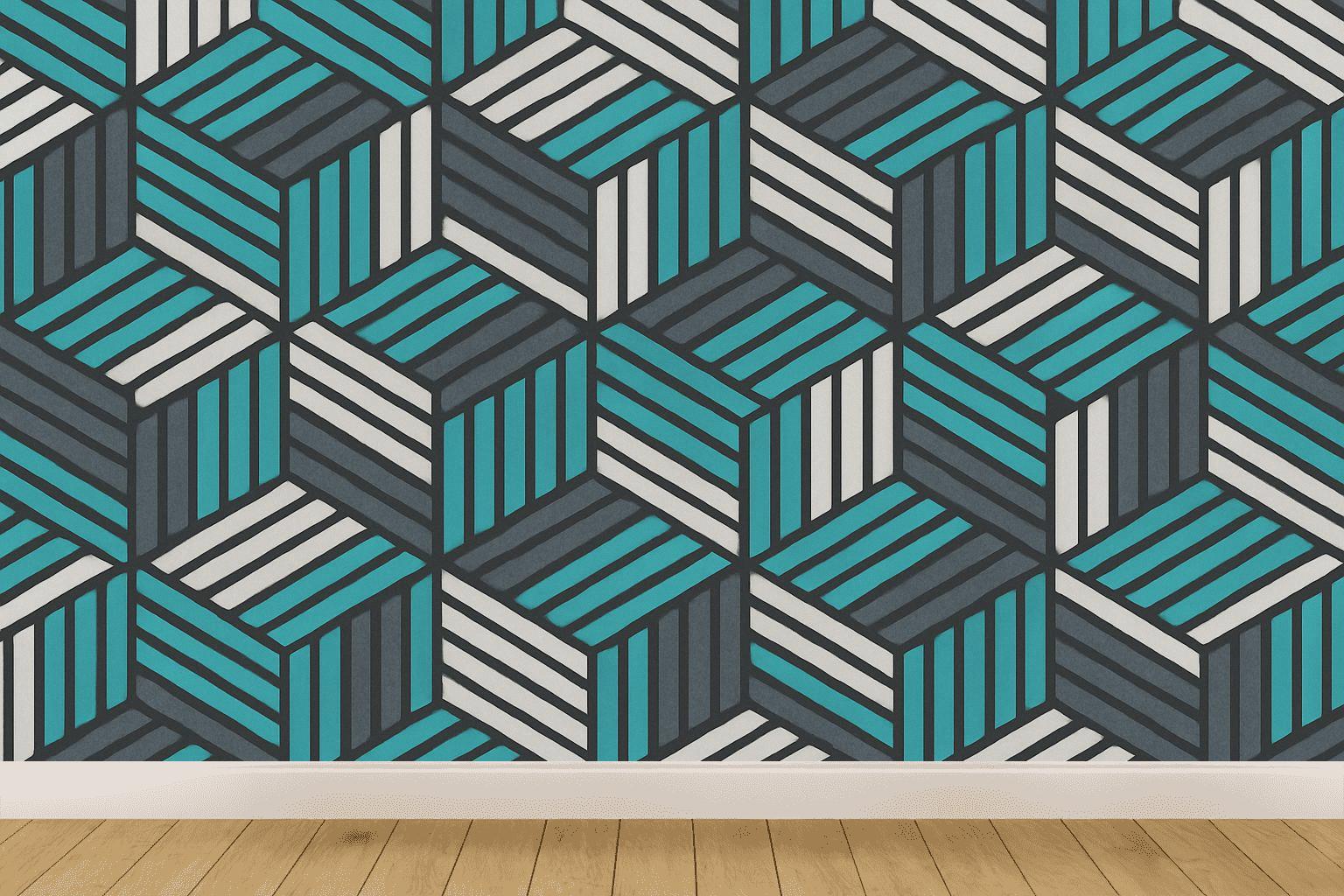 Hexalayer Ribbon Mesh trendy peel wallpapers