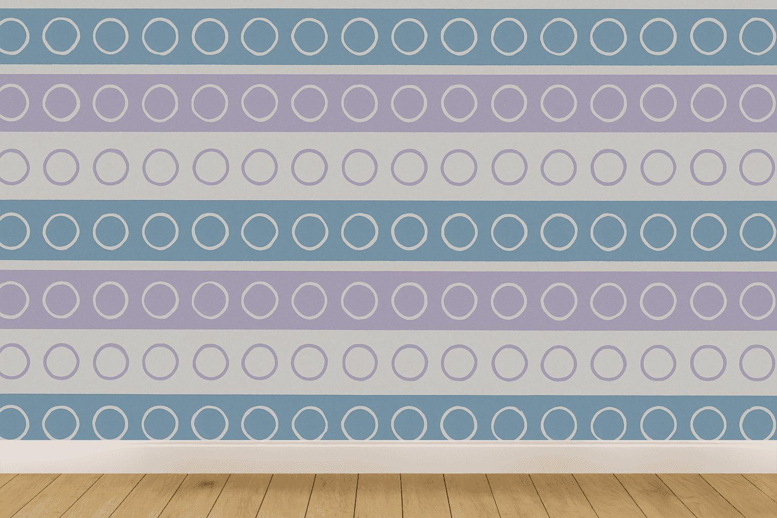 Linear Orbit Bands personalized wall coverings