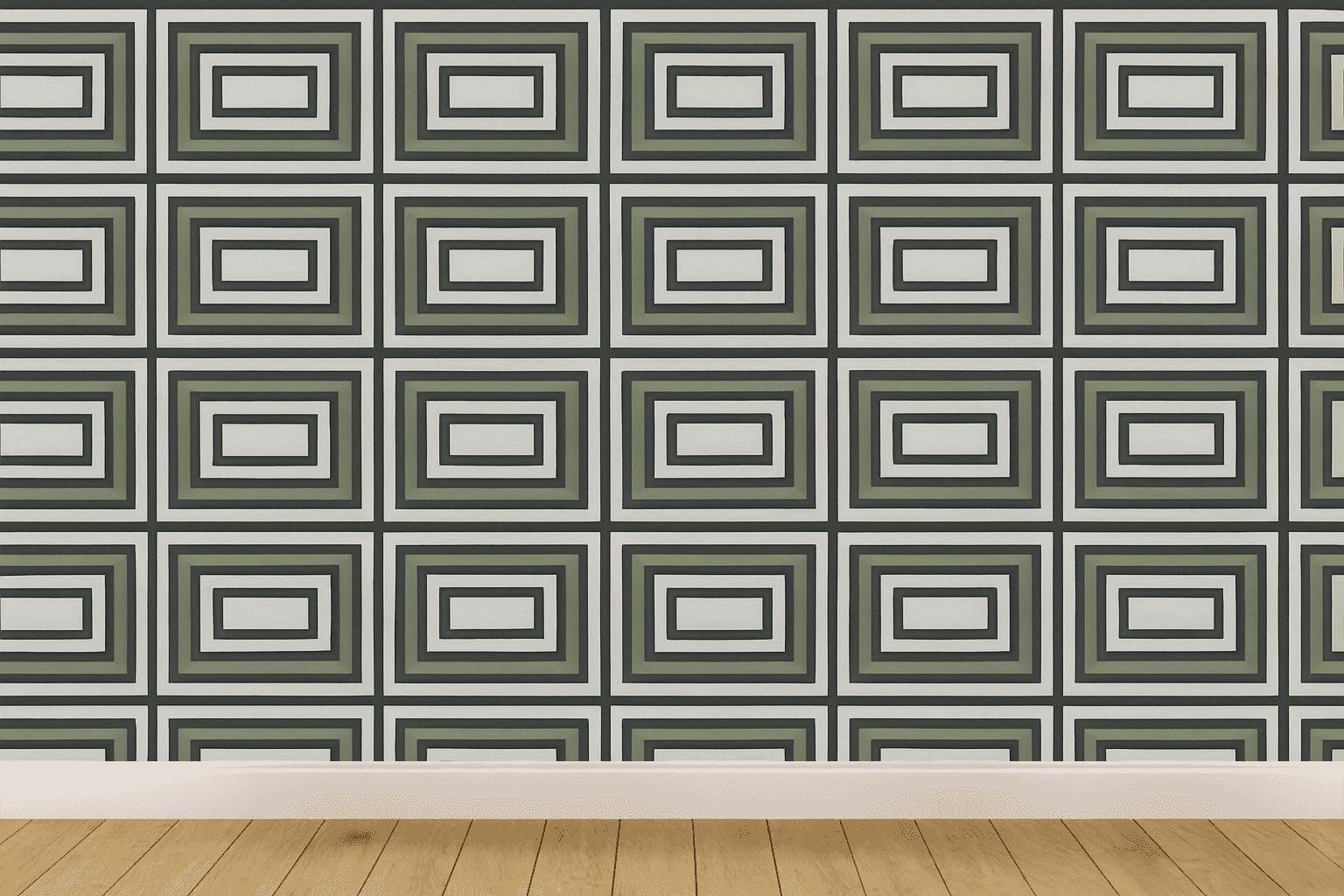 Concentric Bar Circuit decorative wall murals