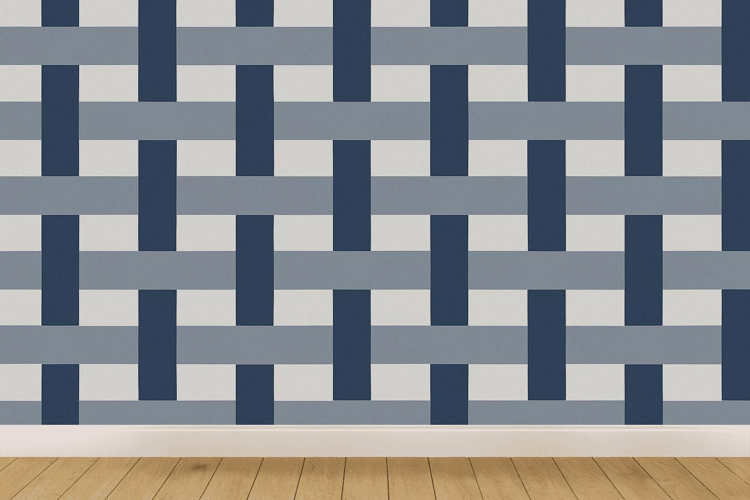 Offset Ribbon Lattice premium wall decorations