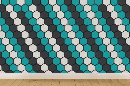 Hex Pulse Mesh stylish home wallpapers