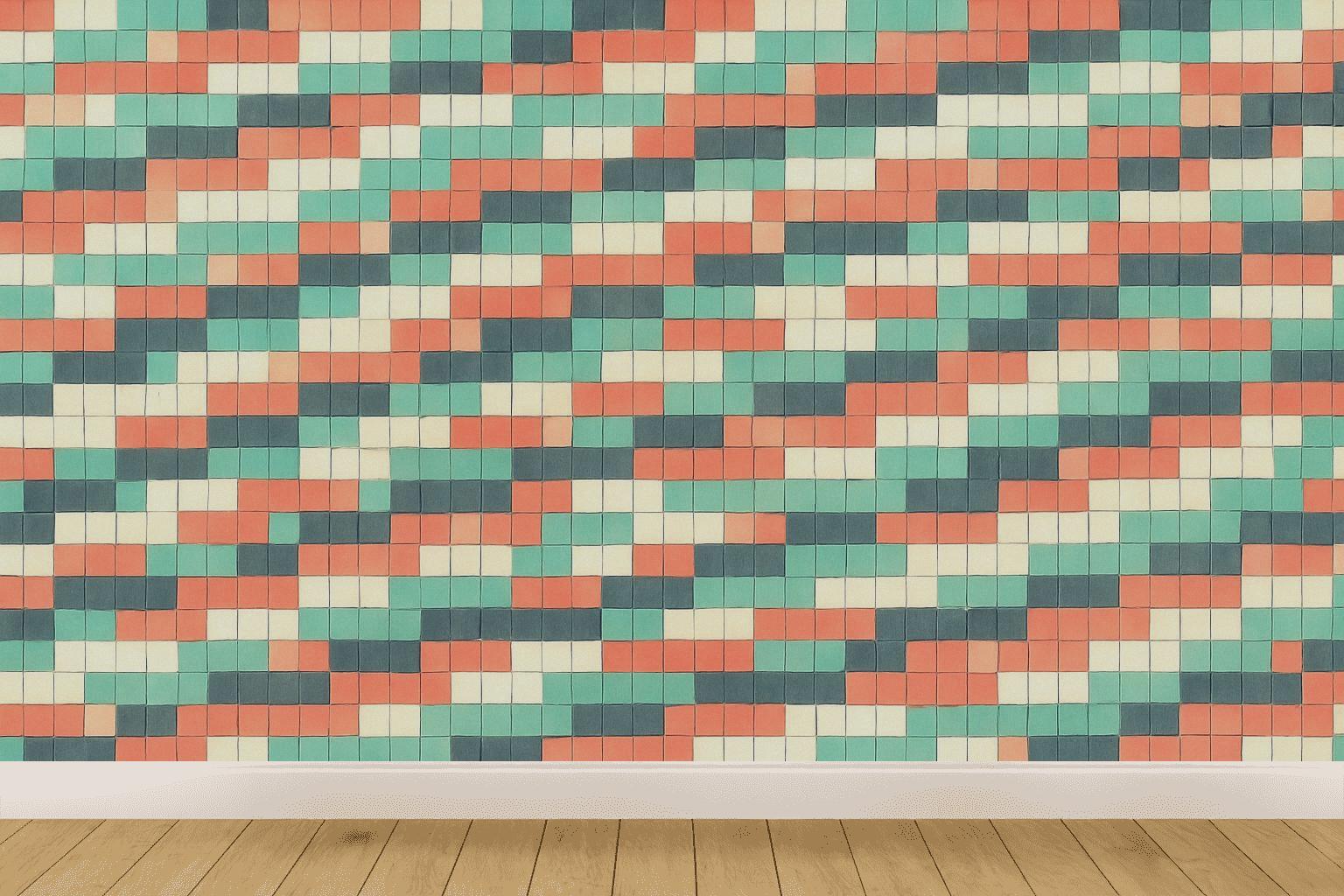 Staggered Pixel Drift trendy peel wallpapers