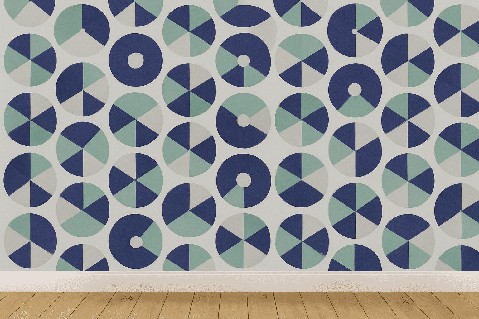 Radial Segment Tessellation trendy peel wallpapers