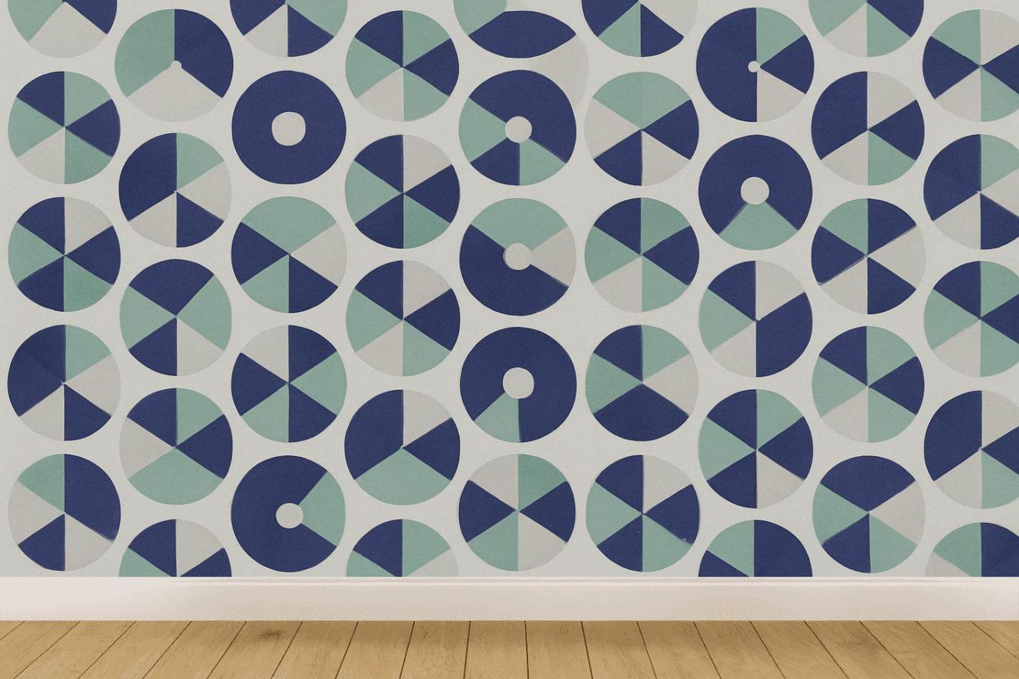 Radial Segment Tessellation trendy peel wallpapers