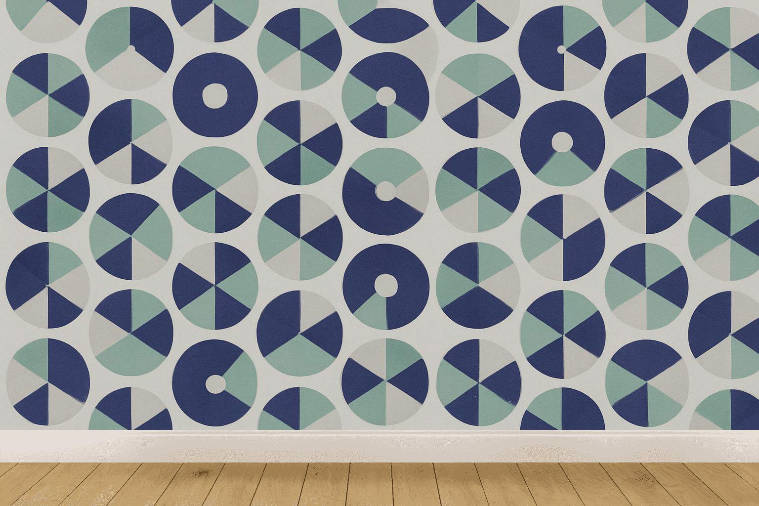 Radial Segment Tessellation trendy peel wallpapers