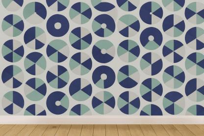 Radial Segment Tessellation trendy peel wallpapers