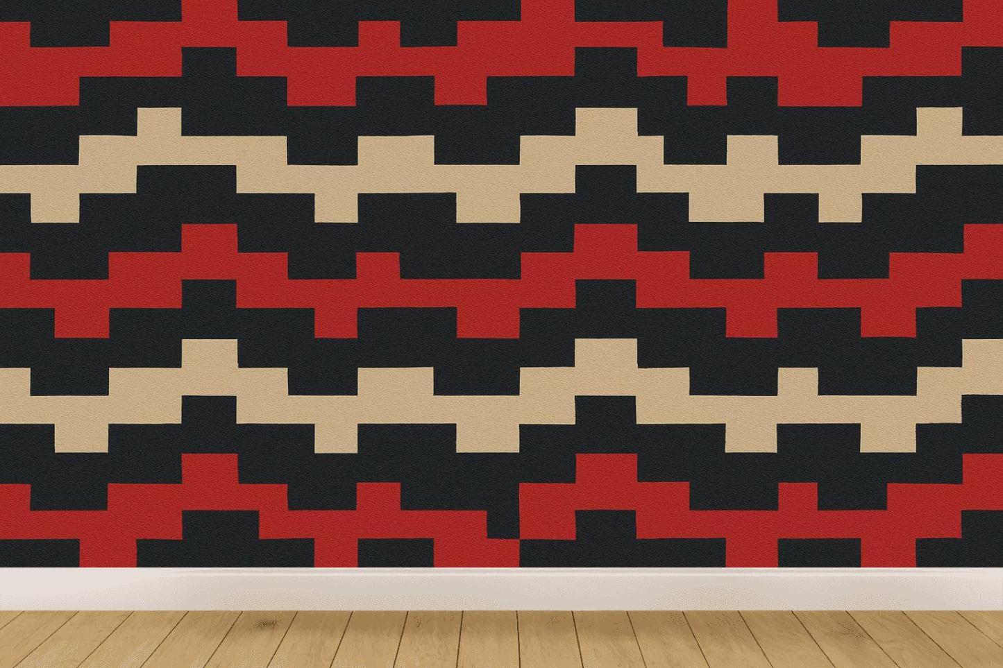 Stepped Stripe Circuit trendy peel wallpapers