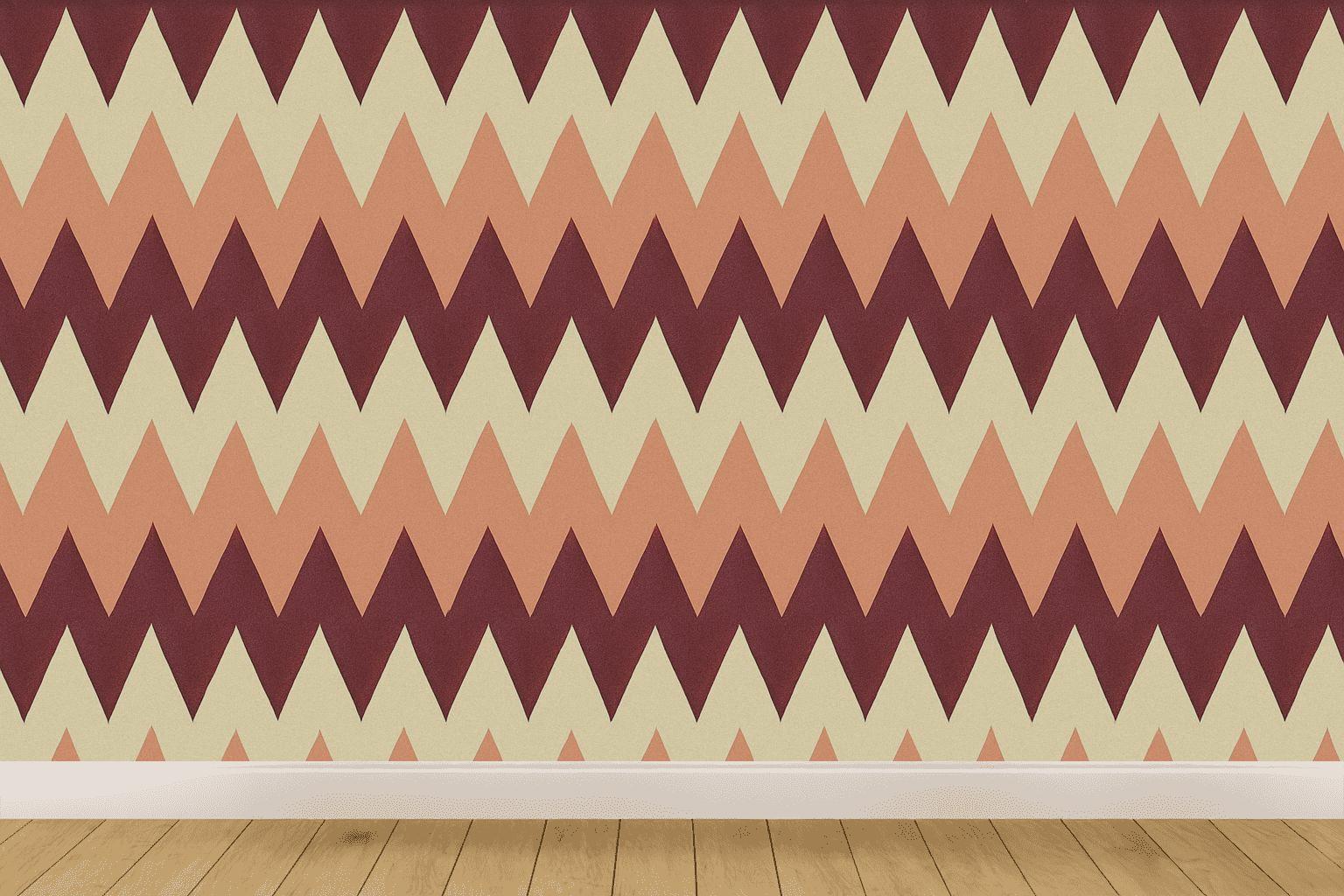 Triangular Shard Banding personalized wall coverings