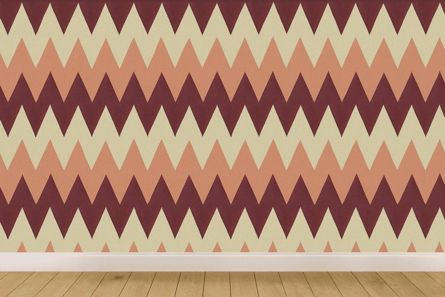 Triangular Shard Banding personalized wall coverings