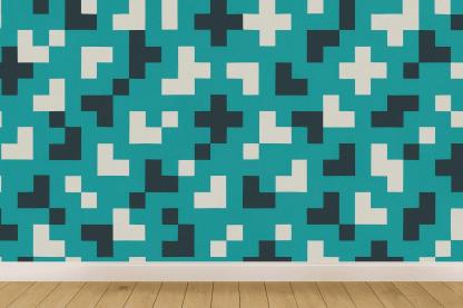 Pixel Shard Grid trendy peel wallpapers