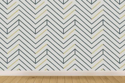 Comet Trail Chevron Mesh personalized wall coverings