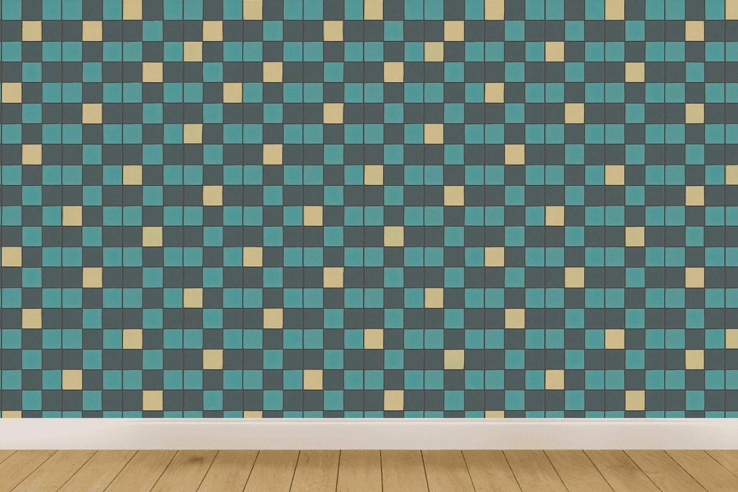 Pixel Drift Field personalized wall coverings