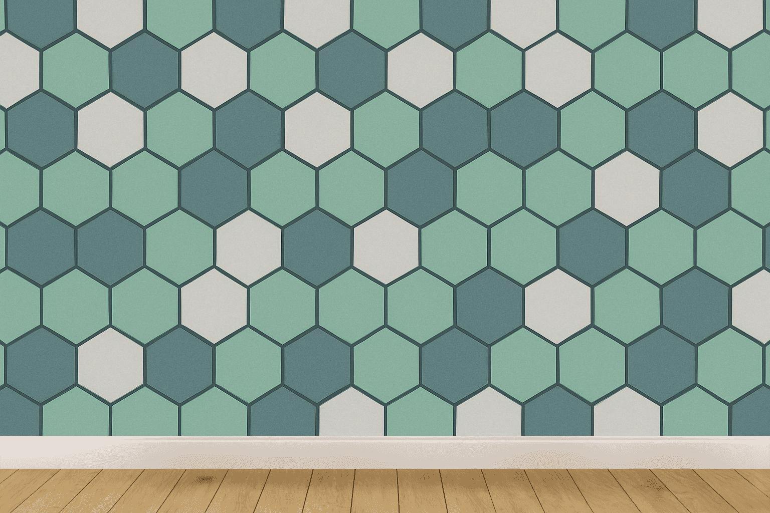 Cosmic Hex Chain Weave unique pattern wallpapers