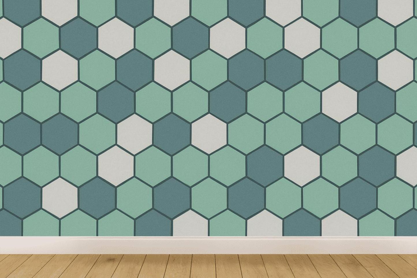 Cosmic Hex Chain Weave unique pattern wallpapers