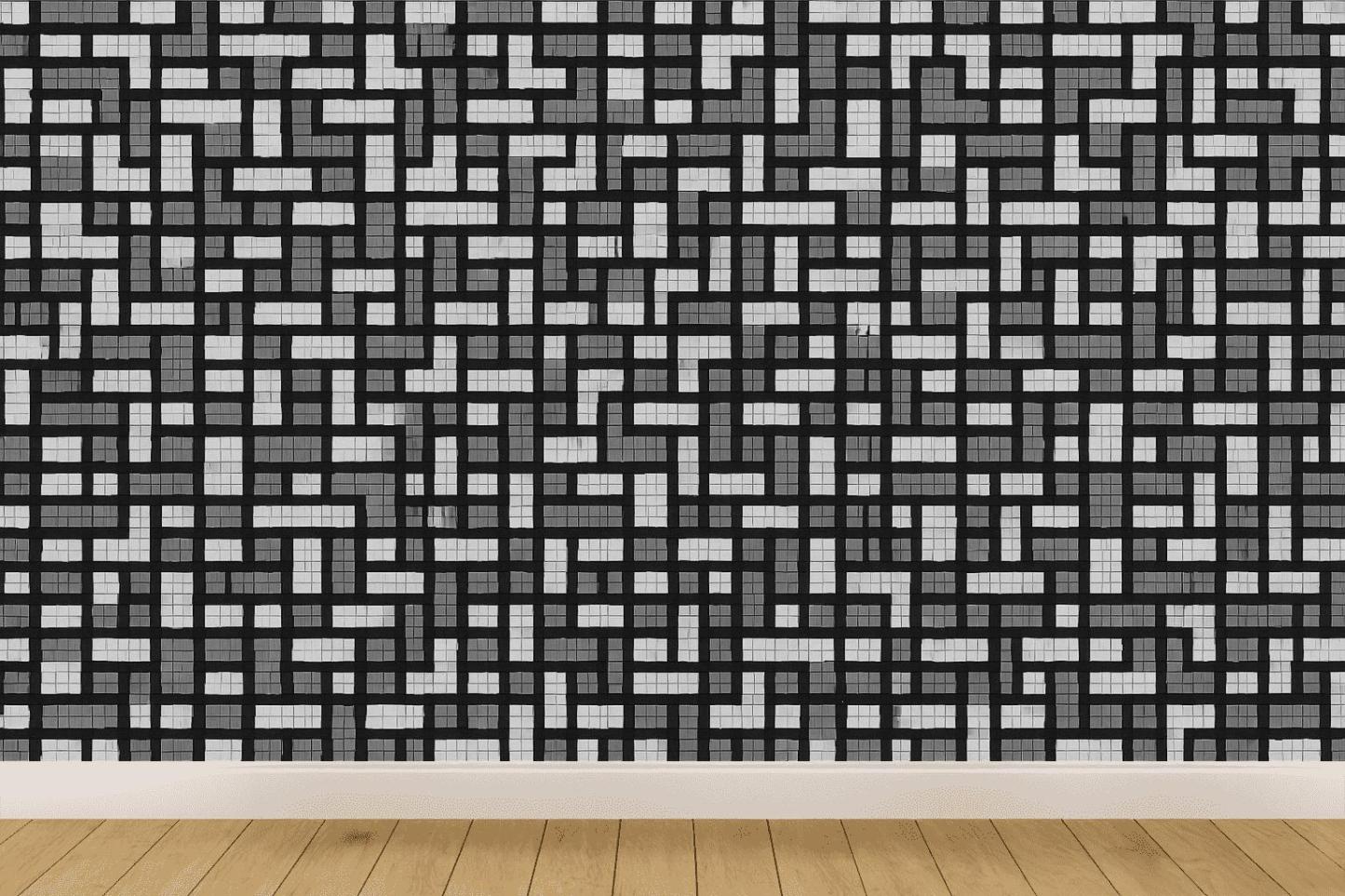 Dark Matter Grid Noise premium wall decorations