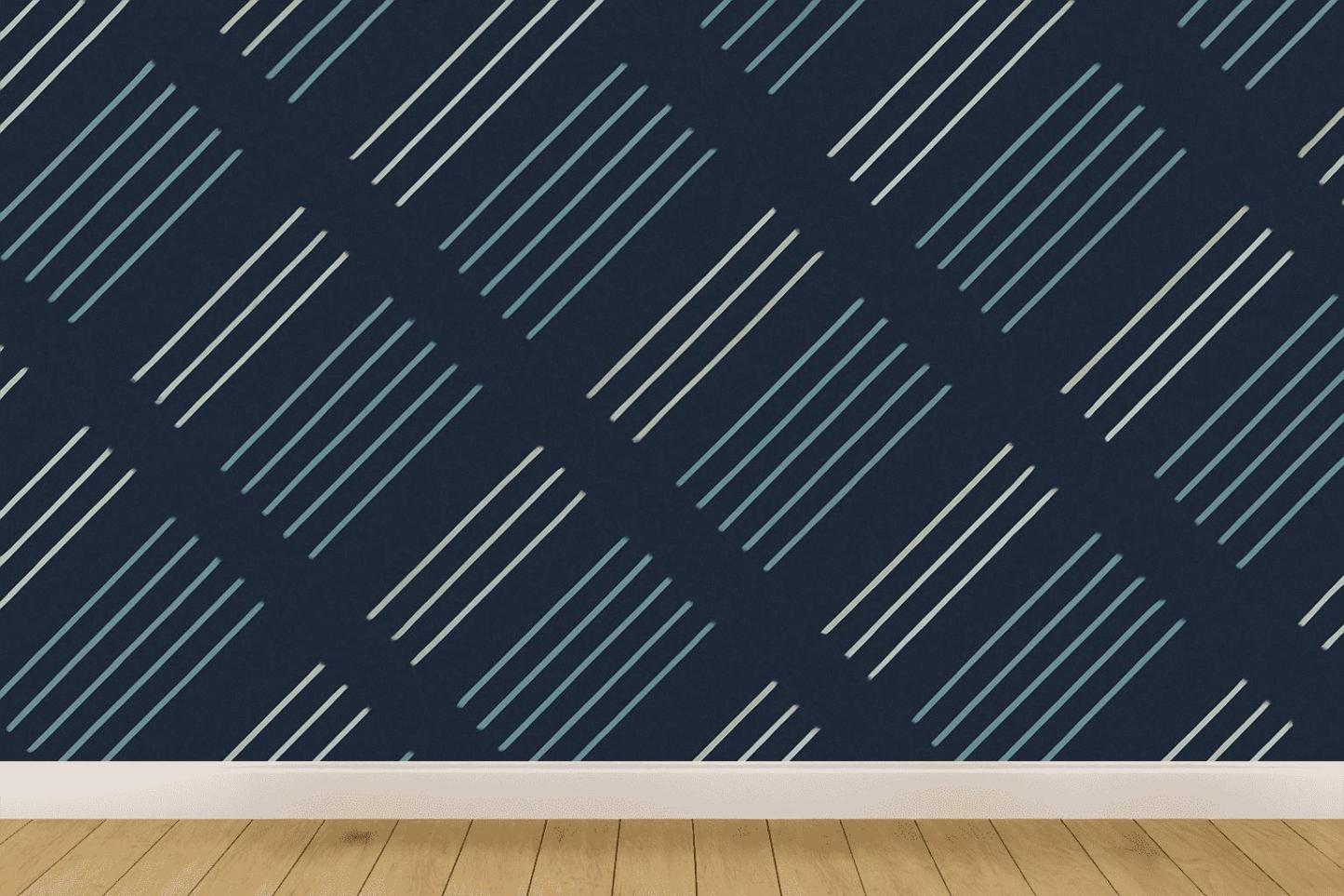 Comet Trail Stripe Array trendy peel wallpapers