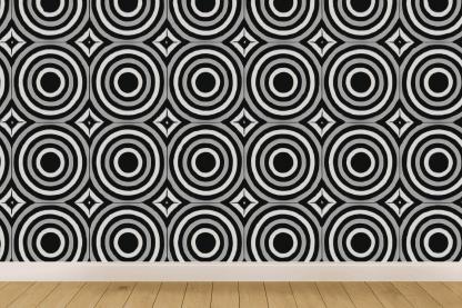 Void Ring Interference designer printed wallpapers