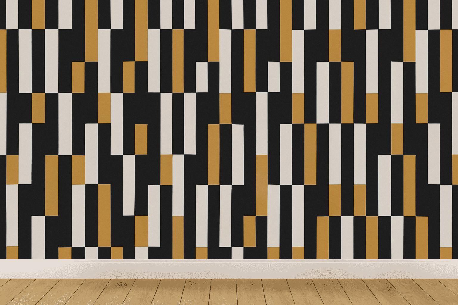 Staggered Bar Code Chorus personalized wall coverings