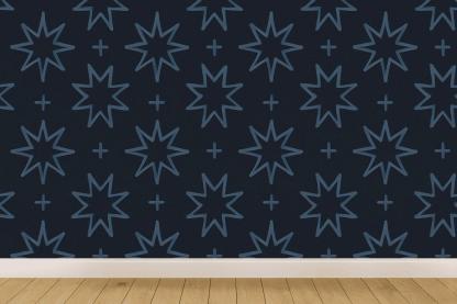 Stellar Glyph Repeat unique pattern wallpapers